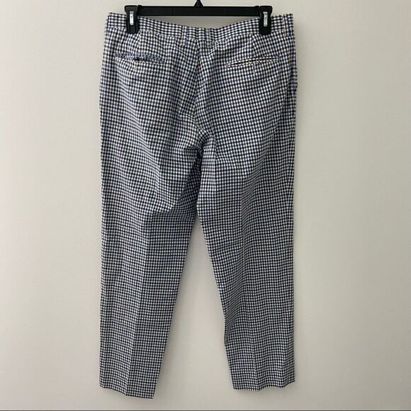 Etro Navy Gingham Check Pants 54 US 34 - Picture 4 of 8
